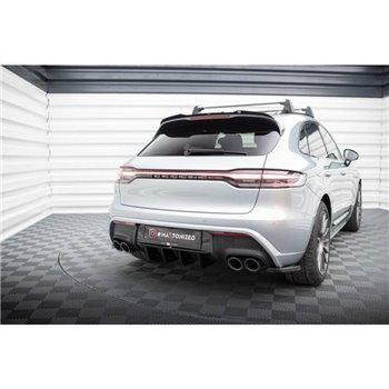 Maxton - Diffuseur Arrière Complet Porsche Macan Mk1 Facelift 2 Noir Brillant