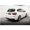 Maxton - Street Pro Central Diffuseur Arriere BMW X3 M-Pack F25 Rouge