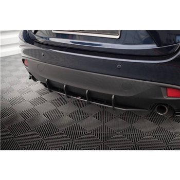 Maxton - Street Pro Central Diffuseur Arriere Mazda 3 Mk3 Noir-Rouge