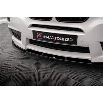 Maxton - Lame Du Pare-Chocs Avant BMW X3 M-Pack F25 Noir Brillant