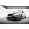Maxton - Street Pro Lame Du Pare-Chocs Avant Audi RS6 Avant C6 Noir-Rouge + Rabats Brillant