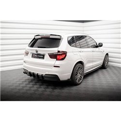 Maxton - Street Pro Central Diffuseur Arriere BMW X3 M-Pack F25 Noir-Rouge