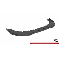 Maxton - Street Pro Lame Du Pare-Chocs Avant Audi RS6 Avant C6 Noir + Rabats Brillant 
