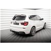 Maxton - Lames De Pare-Chocs Arrière Latérales BMW X3 M-Pack F25 Noir Brillant