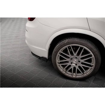 Maxton - Lames De Pare-Chocs Arrière Latérales BMW X3 M-Pack F25 Noir Brillant