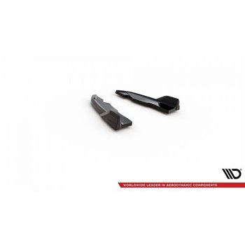 Maxton - Lames De Pare-Chocs Arrière Latérales BMW X3 M-Pack F25 Noir Brillant
