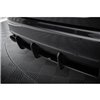 Maxton - Street Pro Central Diffuseur Arriere Audi RS6 Avant C6 Noir-Rouge