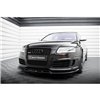Maxton - Lame Du Pare-Chocs Avant V.2 Audi RS6 Avant C6 Noir Brillant