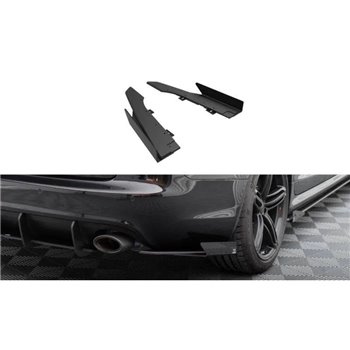 Maxton - Street Pro Lame Du Pare Chocs Arriere Audi RS6 Avant C6 Noir + Rabats Brillant