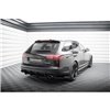 Maxton - Street Pro Lame Du Pare Chocs Arriere Audi RS6 Avant C6 Noir + Rabats Brillant 