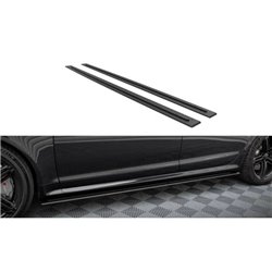 Maxton - Street Pro Rajouts Des Bas De Caisse Audi RS6 Avant C6 Noir-Rouge