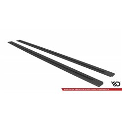 Maxton - Street Pro Rajouts Des Bas De Caisse Audi RS6 Avant C6 Noir-Rouge