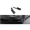 Maxton - Street Pro Lame Du Pare Chocs Arriere Audi RS6 Avant C6 Noir-Rouge + Rabats Brillant
