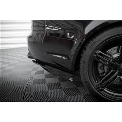 Maxton - Street Pro Lame Du Pare Chocs Arriere Audi RS6 Avant C6 Noir-Rouge + Rabats Brillant