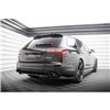 Maxton - Arriere Lame (avec une barre verticale) Audi RS6 Avant C6 Noir Brillant