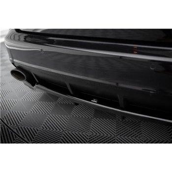 Maxton - Arriere Lame (avec une barre verticale) Audi RS6 Avant C6 Noir Brillant