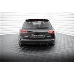 Maxton - Street Pro Central Diffuseur Arriere Audi RS6 Avant C6 Noir