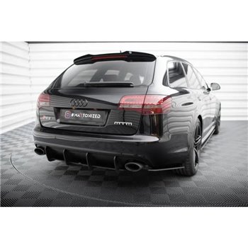 Maxton - Street Pro Central Diffuseur Arriere Audi RS6 Avant C6 Noir
