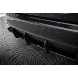 Maxton - Street Pro Central Diffuseur Arriere Audi RS6 Avant C6 Rouge