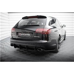 Maxton - Street Pro Central Diffuseur Arriere Audi RS6 Avant C6 Rouge