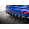 Maxton - Arriere Lame (avec une barre verticale) Audi Q5 S-Line SUV Mk2 Facelift Noir Brillant