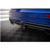 Maxton - Arriere Lame (avec une barre verticale) Audi Q5 S-Line SUV Mk2 Facelift Noir Brillant