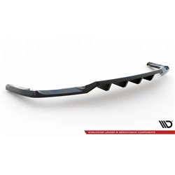 Maxton - Arriere Lame (avec une barre verticale) Audi Q5 S-Line SUV Mk2 Facelift Noir Brillant