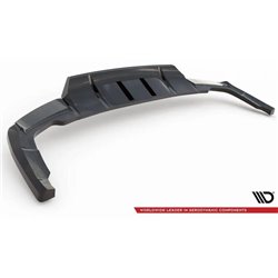 Maxton - Arriere Lame (avec une barre verticale) Audi Q5 S-Line SUV Mk2 Facelift Noir Brillant