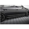Maxton - Street Pro Rajouts Des Bas De Caisse Audi RS6 Avant C6 Noir + Rabats Brillant 