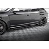 Maxton - Street Pro Rajouts Des Bas De Caisse Audi RS6 Avant C6 Noir + Rabats Brillant 