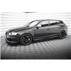 Maxton - Street Pro Rajouts Des Bas De Caisse Audi RS6 Avant C6 Noir + Rabats Brillant 