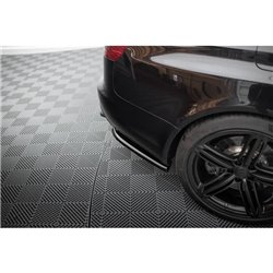 Maxton - Lames De Pare-Chocs Arrière Latérales Audi RS6 Avant C6 Noir Brillant