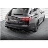 Maxton - Lames De Pare-Chocs Arrière Latérales Audi RS6 Avant C6 Noir Brillant