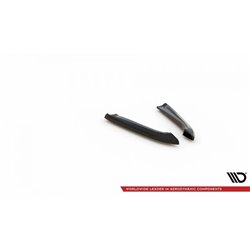 Maxton - Lames De Pare-Chocs Arrière Latérales Audi RS6 Avant C6 Noir Brillant