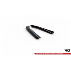 Maxton - Lames De Pare-Chocs Arrière Latérales Audi RS6 Avant C6 Noir Brillant