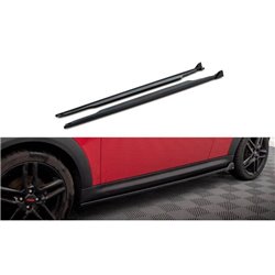Maxton - Rajouts Des Bas De Caisse Mini One R56 Noir Brillant