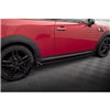 Maxton - Rajouts Des Bas De Caisse Mini One R56 Noir Brillant
