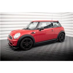 Maxton - Rajouts Des Bas De Caisse Mini One R56 Noir Brillant