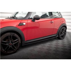 Maxton - Rajouts Des Bas De Caisse Mini One R56 Noir Brillant