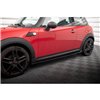 Maxton - Rajouts Des Bas De Caisse Mini One R56 Noir Brillant