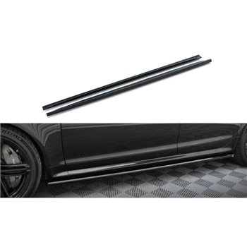 Maxton - Rajouts Des Bas De Caisse V.2 Audi RS6 Avant C6 Noir Brillant
