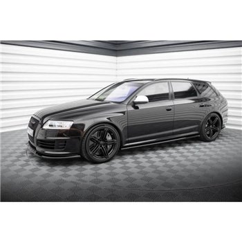 Maxton - Rajouts Des Bas De Caisse V.2 Audi RS6 Avant C6 Noir Brillant