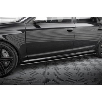 Maxton - Rajouts Des Bas De Caisse V.2 Audi RS6 Avant C6 Noir Brillant