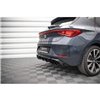 Maxton - Rajout Du Pare-Chocs Arriere + Faux Pot D'échappement Seat Leon FR Hatchback Mk4 Noir Brillant \ Noir