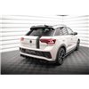 Maxton - Street Pro Central Diffuseur Arriere Volkswagen T-Roc R Mk1 Facelift Noir-Rouge