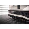 Maxton - Street Pro Central Diffuseur Arriere Volkswagen T-Roc R Mk1 Facelift Noir-Rouge