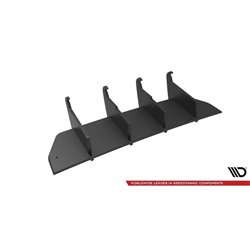 Maxton - Street Pro Central Diffuseur Arriere Volkswagen T-Roc R Mk1 Facelift Noir-Rouge