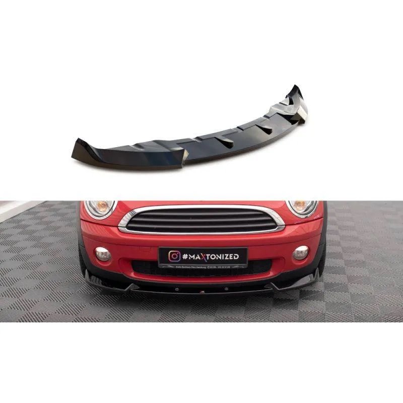 Maxton - Lame Du Pare-Chocs Avant Mini One R56 Noir Brillant