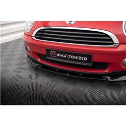 Maxton - Lame Du Pare-Chocs Avant Mini One R56 Noir Brillant