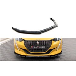 Maxton - Lame Du Pare-Chocs Avant V.1 Peugeot 208 GT Mk2 Noir Brillant